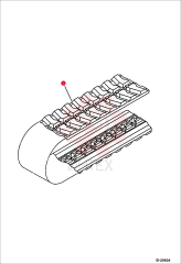 TRACK RUBBER (300X84X52.5) 12" MX
