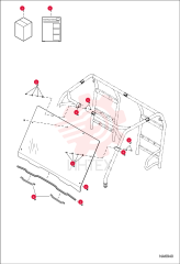 KIT, WINDSHIELD 7232134 (3)