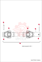 SHAFT, PROPSHAFT, FRONT 7016060