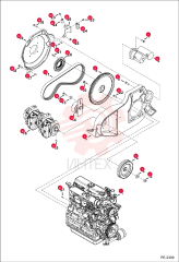 ENGINE, KUBOTA V2203 MDI 6685049REM (2)