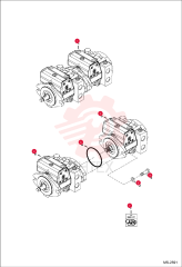 PUMP, HYD FRONT 6698356 (1)