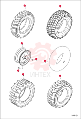 TIRE, STANDARD 23X5.7X12, 4 PLY 6730103 (2)