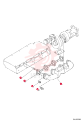 MANIFOLD, EXHAUST 6689300