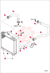 EXCHANGER, WATER RADIATOR 7026407