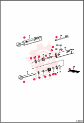 SHAFT, ROD CYL BOOM AND DIPPER 6532324 (2)