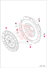 PLATE, CLUTCH 7025089