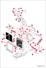 EXCHANGER, WATER RADIATOR 7013126 (2)