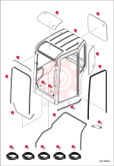 WINDOW, CAB TOP 7180309