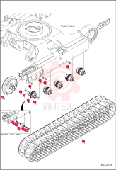 TRACK RUBBER (400X72.5X76) 12" MX