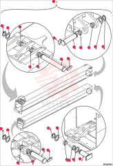Boom chain pulley axles kit 6915388