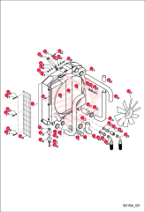 COOLER ASSY, WATER/OIL/INTERCOOLER 7250039