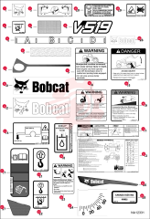 DECAL, LOGO BOBCAT HEAD 7197621