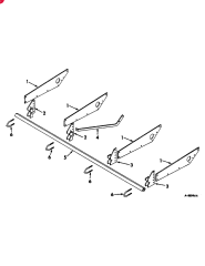 IH FERTILIZER PLANTER PLATE, outer tool bar connector, Serial Range: 1965-1966