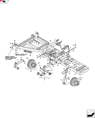 DMI NUTRI-PLACR Walking Axle Assy. 888 RH, Includes Ref. 8-9