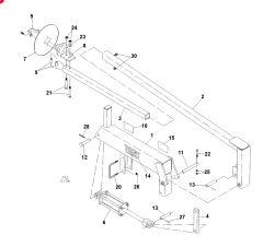 6 & 8 ROW HYDRAULIC CYLINDER,Double Acting, 31mm Rod, 406.4mm Stroke