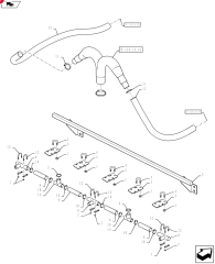 2012 FITTING,1-1/2" Hose Barb x 1-1/2" Hose Barb x 1" Male Thread Hose Barb Tee