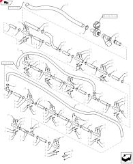 2012 FITTING,1-1/2" Hose Barb x 1-1/2" Hose Barb x 1" Male Thread Hose Barb Tee