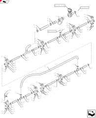 2012 FITTING,1-1/2" Hose Barb x 1-1/2" Hose Barb x 1" Male Thread Hose Barb Tee