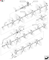 2012 FITTING,1-1/2" Hose Barb x 1-1/2" Hose Barb x 1" Male Thread Hose Barb Tee