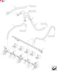 2012 FITTING,1-1/2" Hose Barb x 1-1/2" Hose Barb x 1" Male Thread Hose Barb Tee