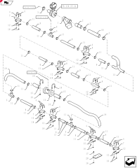 2012 FITTING,1-1/2" Hose Barb x 1-1/2" Hose Barb x 1" Male Thread Hose Barb Tee