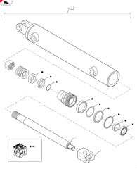 2012 HYDRAULIC CYLINDER,Double Acting, 31.75mm Rod, 457.2mm Stroke