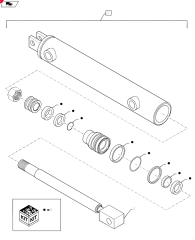 2012 CYLINDER,Double Acting, 28.57mm Rod, 457.2mm Stroke
