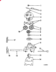 IH FERTILIZER DISTRIBUTOR LAND MEASURE UNIT, for 20 in. wheels, 1 for 10 ft., Serial Range: 1956-1961