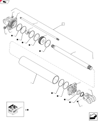 NUTRI-PLACR HYDRAULIC CYLINDER,Double Acting, 50.8mm Rod, 762mm Stroke