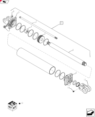 NUTRI-PLACR® HYDRAULIC CYLINDER,Double Acting, 31.75mm Rod, 304.8mm Stroke
