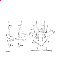 1966 BRACE, hopper support LH, for use with Farmall 504 tractor
