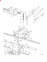 1966 SUPPORT ASSEMBLY, hopper angle
