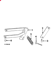 CHEMICAL & FERTILIZER APPLICATOR EQUIPMENT FRAME, left attaching