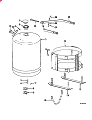 CHEMICAL PRE-EMERGE ATTACHMENT (150 GALLON) GROMMET,7/8" ID x 1 5/8" x .125", Diag Cut