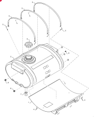 850/1000 GALLON MOUNTING PARTS