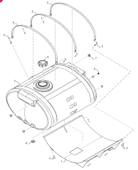 850/1000 GALLON MOUNTING PARTS