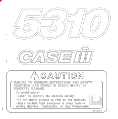 MOUNTED CAUTION DECAL