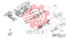246. Цилиндр для выносных опор (аутригеров) (для F300)