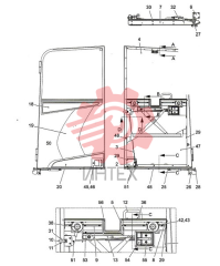 Комплектующие двери R6044800