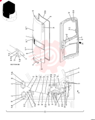 LH CAB DOOR PM51C00006F1%LD