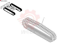 RUBBER TRACK PW61D00025P1