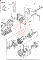 ALTERNATOR,12V, 55 Amp