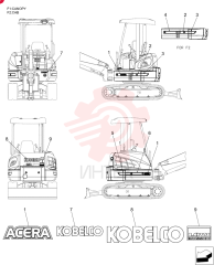 Схема (35SR-5) - COMPACT CRAWLER EXCAVATOR - ASN PX15-21105 (NA) (1/08-12/13) PX22T00117F1