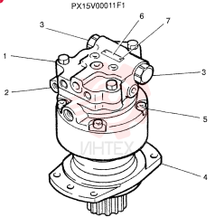 HYDRAULIC MOTOR PX15V00011F1