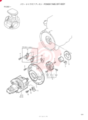 POWER TAKE-OFF ASSY (PUMP INSTAL), Serial Range: PX05001-PX05600