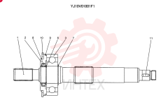 SHAFT ASSY. YJ10V01001F1 (1)