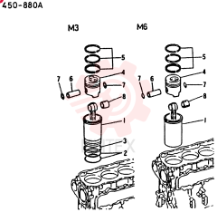 LINER AND PISTON KIT(M6)