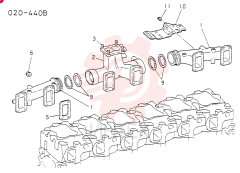 EXHAUST MANIFOLD(M7) 6D221CT-KS03