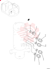 90 ELBOW,Male, 30 Degree Fl, PF 3/8" x PF 3/8", O-Ring