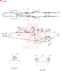 HYD LINES, ARM 1.65M YT43H00050F1